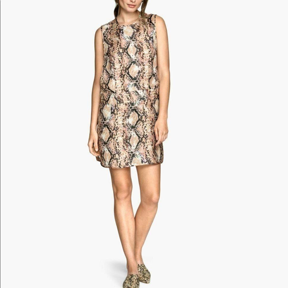 H&M Studio snakeskin silk NWT mini dress